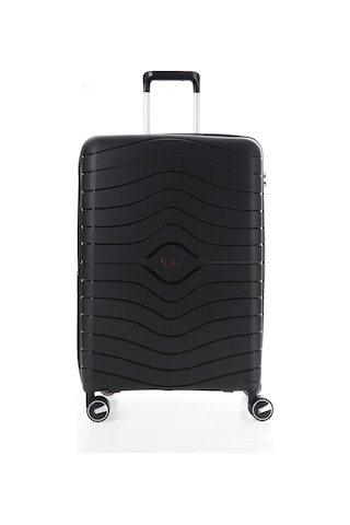 Ççs 5242 Polipropilen Körüklü Orta Boy Valiz-siyah Siyah