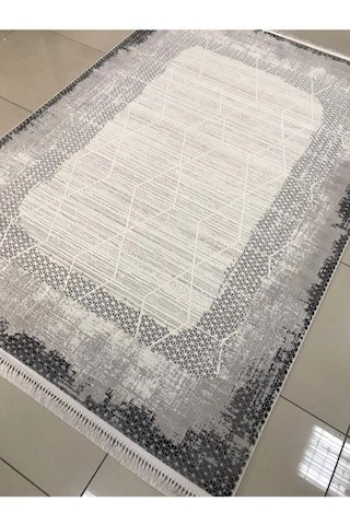 Padişah Halı Santo 60474 095 Serisi Akrilik Salon Oturma Yatak Odası Halısı Gri