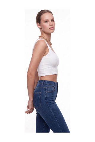 CEMO Kadın Yüksek Bel Skinny Fit Jean Pantolon 26k6-c2660-bzm-42 Buz Mavisi