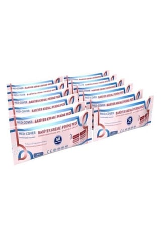 Med-cover Bariyer Kremli Perine Temizleme Pedi 50'li 12 Adet