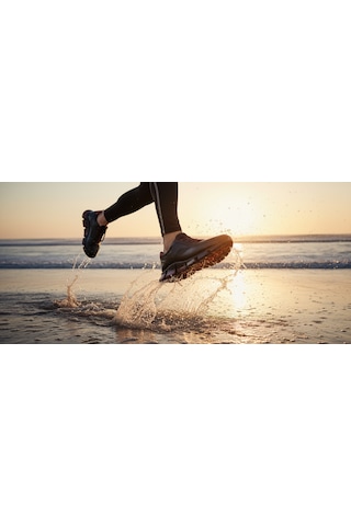 Growish Gr0422 Hakiki Deri Segmentli Darbe Emici Kırmızı Eva Taban Spor Koşu Fitness Ayakkabısı Siyah - Kırmızı