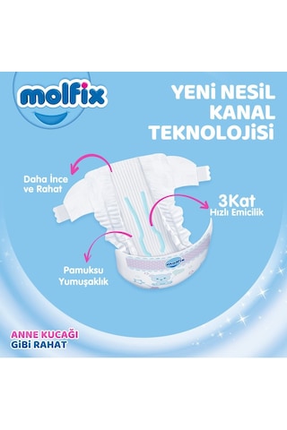 Molfix Bebek Bezi Beden:6 15+kg Extra Large Mega Pk 80 Adet