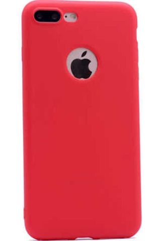 Apple Uyumlu iPhone 7 Plus Kılıf Zore Premier Silikon Kapak Kırmızı