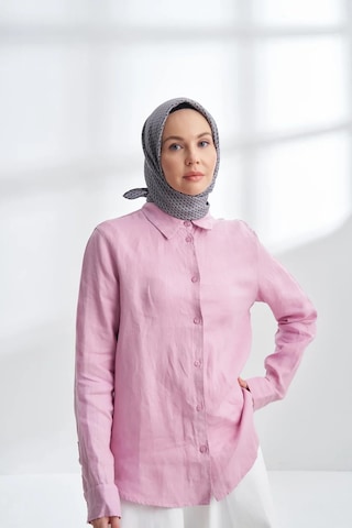 Armanda Noıre Desen Twill İpek Eşarp - 4303 - 90 X 90 / Füme - 134 Füme - 134