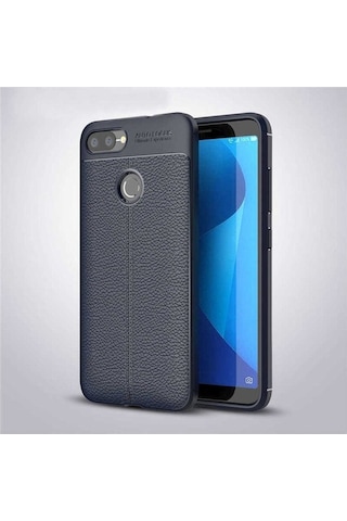 Asus Zenfone Max Plus M1 Zb570tl Kılıf Zore Niss Silikon Kapak Lacivert