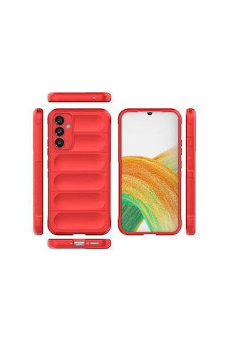 Cosmotex Newface Samsung Galaxy Uyumlu A05s Kılıf Optimum Silikon - Kırmızı