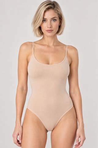 Loule Kadın %95 Pamuklu İnce Askılı Alttan Kancalı Body Ten