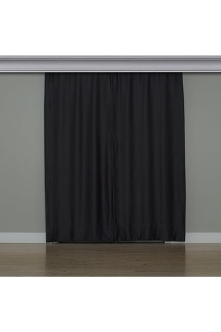 Fabric Design Blackout Antrasit Karartma Özellikli Fon Perde 125 X 200 Çok Renkli