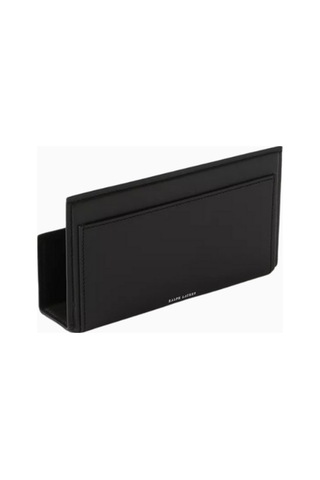 Ralph Lauren Brennan Deri Letter Rack Pratik Ofis Gereçleri Siyah