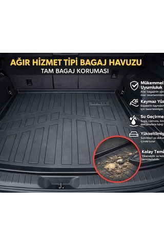 Volkswagen Caddy 2026 Model Araca Özel Esnek Bagaj Havuzu + Hediyeli