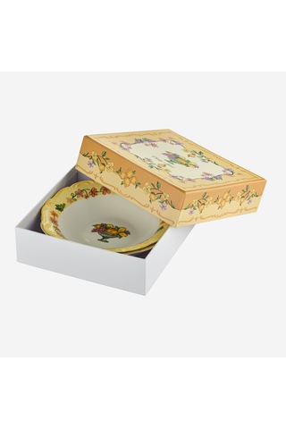 Sarı Porselen Çukur Tabak 21,5 Cm