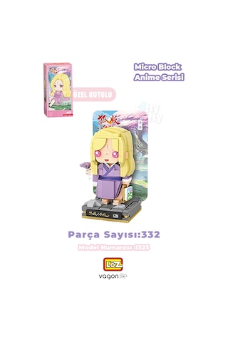 Loz Micro Anime Serisi 1323 Modeli 332 Parçaça Dekoratif Oyuncak Yapım Seti Yapı Blok Fflz-1322