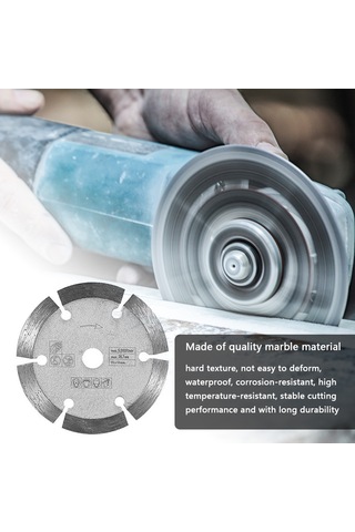 Wezone Mermer Kesici Diski 75mm 3 İnç - Minik Açı Grinder İçin - Çini, Mermer, Seramik, Beton Kesim - Dayanıklı Ve Kolay Kurulum