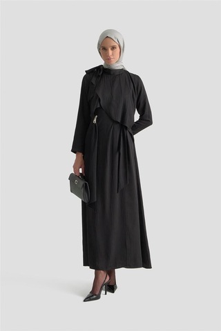 Armine Elbise 25kd1912 Siyah Siyah