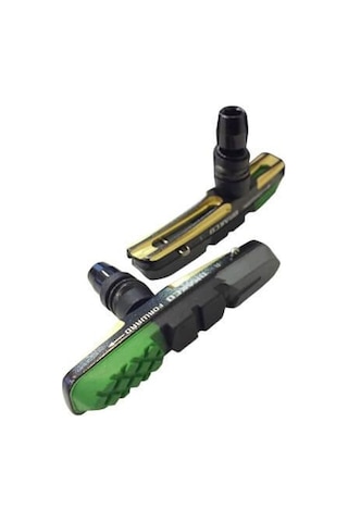 Brakco Bisiklet Fren Pabucu M-l55d+955vcr Siyah/Yeşil Performans