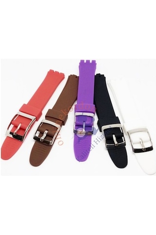 Swatch Uyumlu 17Mm Silikon Saat Kordonu
