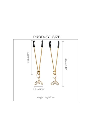 Figürlü Göğüs Ucu Mandalı Çok Renkli