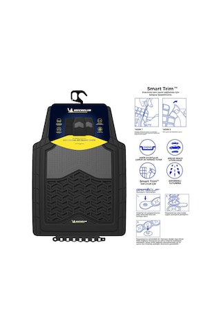 Michelin Mc34891 Tüm Araçlara Uyumlu 4 Parça Üniversal 3d Havuzlu Oto Paspas Fr Mc34891
