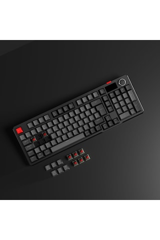 Loyal Pro Gri/siyah 3 Bt + 2.4 Ips Ekranlı Red Switch Rgb Mekanik Kablosuz Klavye