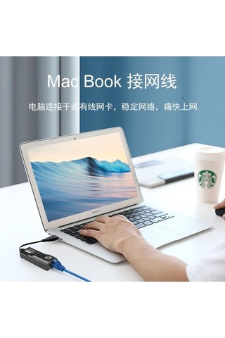 Novahub Usb Type-c Gigabit Ethernet Adaptör, Hızlı Rj45, Ax88179a Çip, Taşınabilir Kart, Kutu İçinde