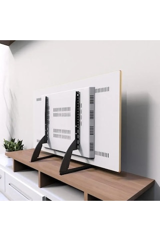 Monozone 32-75 İnç Sabit Ekran Masaüstü Tv Standı Yükseltilmiş Tv