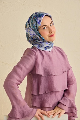 Silk Home Twill İpek Eşarp 11504-14 Gri
