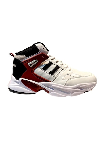 M.p. 231-1014 Gr 36-39 Beyaz-bordo Anorak Basketbol Ayakkabı Beyaz