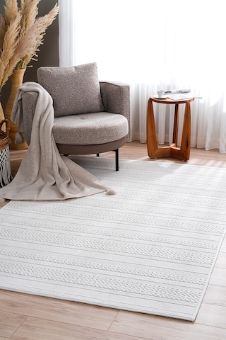 Koza Hayad Nomad Krem Halı Kilim Salon Oturma Odası Yatak Odası Koridor Makine Halısı A2542a Krem