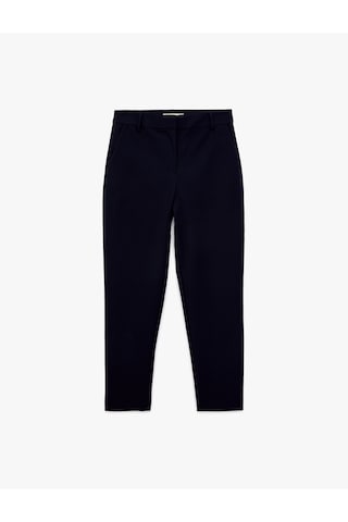 Koton Regular Fit Cep Detaylı Normal Bel Düz Paça Kumaş Pantolon Lacivert 6sak40098uw