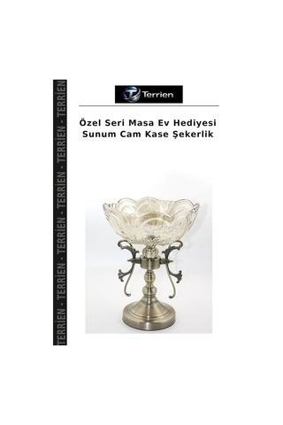 Özel Seri Masa Ev Hediyesi Sunum Cam Kase Şekerlik Çok Renkli