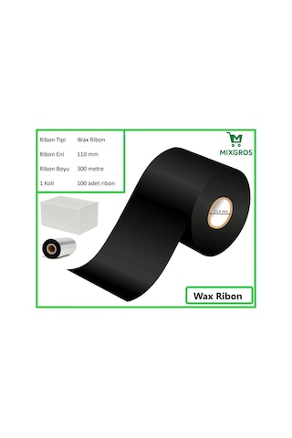 110x300 Metre Wax Ribon 100 Adet