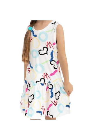 Kız Çocuk Elbise Rp2789-3 KREM