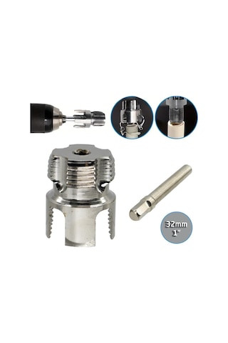 6514 Pvc Pprc Boru İç Ve Dış Diş Açma Aparatı 1" 32 Mm