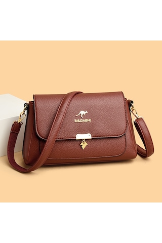 Yeni Stil Anne Çantası Omuz Askılı Çanta Atmosferik Kadın Çantası Dayanıklı Elde Taşınabilir Küçük Kare Çanta Haki Ana Resim Rengi Diğer