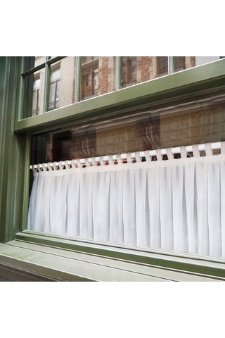 Ulzyvf Pratik Genişletilebilir Perde Çubuğu Seti - 4 Adet Ayarlanabilir Plastik Çubuk + 10 Askı 40-70 Cm Beyaz Beyaz