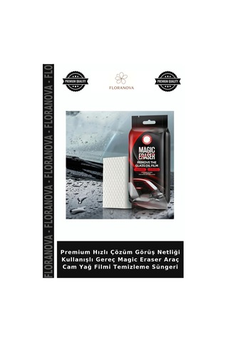 Premium Hızlı Çözüm Görüş Netliği Kullanışlı Gereç Magic Eraser Araç Cam Yağ Filmi Temizleme Süngeri