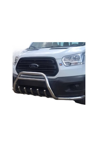 FORD TRANSİT 2013 SONRASI KROM İLAVELİ ÖN TAMPON KORUMA (BIYIK İLAVELİ)