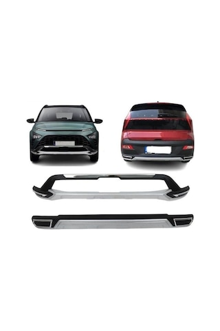 Autogp Hyundai Bayon Ön Ve Arka Tampon Koruması Difüzör 2021+ Agp-hy-byn12