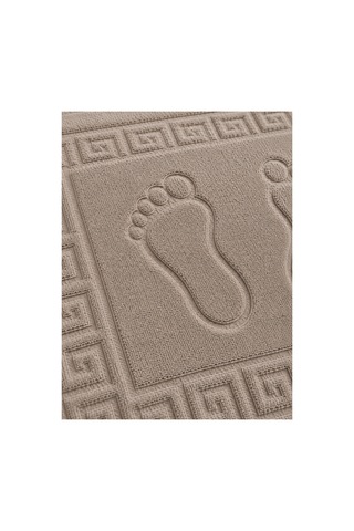 Ayak İzli Banyo Ayak Havlusu 50x70 Cm Yumuşak Emici Desenli Havlu Paspas
