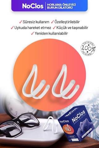 Noclos Nefes Açmayı Destekleyen Burun Dilatörü 2'li
