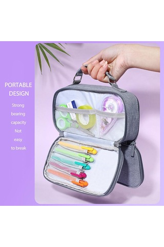 3 Katlı Büyük Kapasiteli Kumaş Kalemlik Genç/yetişkin Kaiyi