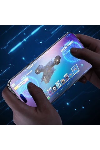 Apple Uyumlu iPhone 14 Pro Max Benks Joytouch Oyunculara Özel Mat Ekran Koruyucu Uygulama Aparatlı