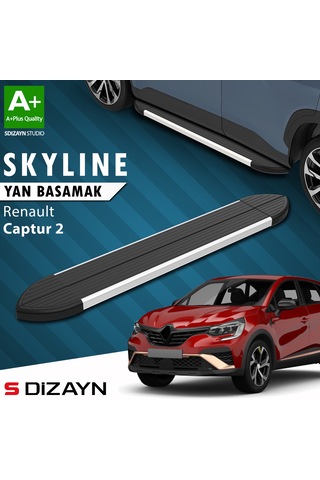 S-dizayn Renault Captur 2 Skyline Aluminyum Yan Basamak 183 Cm 2020 Üzeri A+ Kalite