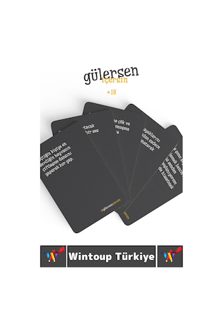 Oyun Eğlenceli Kız Erkek Grup Sevili Çift Arkadaş Ortamı Görev Ceza Kart Oyunu Gülersen İçersin +18