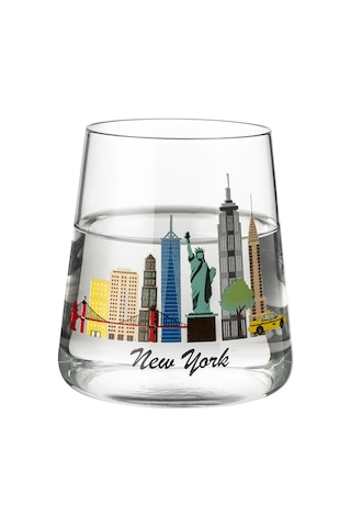 Madame Coco New York City 2'li Su Bardağı Seti - Şeffaf 8684427278475 Çok Renkli