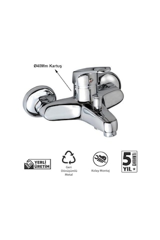 Baymera Mix Banyo Bataryası Krom