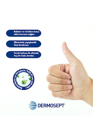 Dermosept Hand Plus El ve Cilt Dezenfektanı 1 L