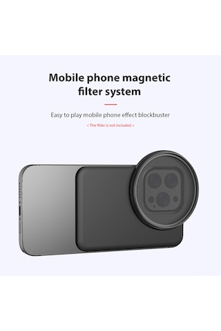 Reedark 67mm Filtre Uyumlu Magsafe Manyetik Telefon Filtre Tutucu - İphone 12/13/14/15 Serisi İçin Profesyonel Fotoğraf Çekimi