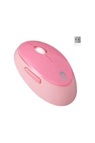 Everest Round Km-6282 Renkli Tuşlu Pembe Kablosuz Q Multimedia Klavye + Mouse Set Lazer