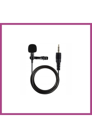 Gees Global 3.5mm Jak 1.5 Metre Double Mikrofon - Siyah Gbzs